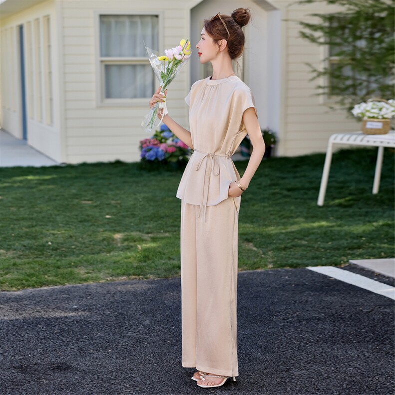 小香风套装女2025夏新款气质女神范高端巨好看的御姐职业短袖穿搭,女装套装/套裙,浪花E族（衣布洛）