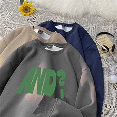 美式复古重磅AND网红印花连帽卫衣，男装卫衣，星座310A-4