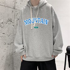 WY2231-P35加绒款-P40纯棉连帽卫衣男大码运动帽衫宽松薄外套男，男装卫衣，电商A040
