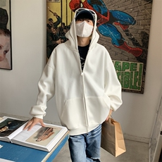 特P65无差价新款春季潮流百搭拉链连帽卫衣-KS0019港风1，男装卫衣，电商A003