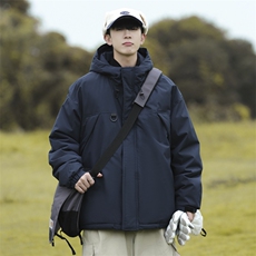 冬季新品保暖连帽棉衣休闲潮流青少年百搭棉服外套MY9083-P100，男装棉衣，电商A128
