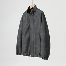 春秋宽松夹克男港风复古怀旧美式骑行机车服PU皮衣外套JK667-P95，男装夹克，星座505-3