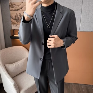 春款男女休闲西服开衫西装结婚伴郎服外套大码S-4XL JK380 P58图片