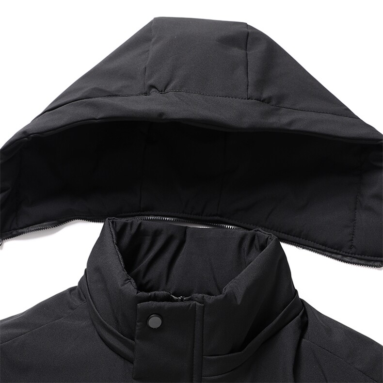 棉服男士加厚保暖2023冬季新款中年可脱卸帽休闲爸爸装棉衣外套,男装棉衣,电商B212（原钱塘6029）