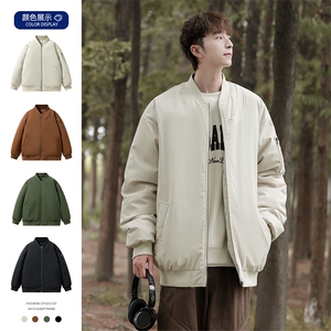棒球服外套男女棉服美式潮牌复古高级感男装宽松飞行员M0822-P98图片