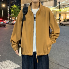 夜景秋季立领纯棉水洗棉夹克男士休闲外套上衣A406JK2570P85，男装夹克，星座309（原A406）