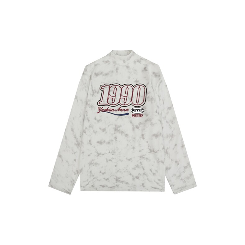 260克重磅扎染德绒半高领打底衫【有货】HD019-DR25434RB-P25图片