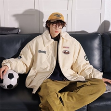 美式设计感外套男女款毛领棉袄冬夹克棒球服棉服潮MY09-P80，男装夹克，星座1001-1