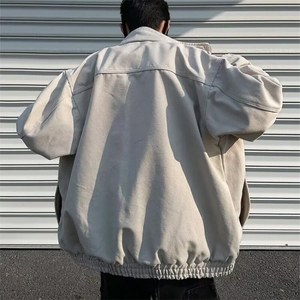 美式复古蛇年限定座山雕蟒皮外套男女春季高街立领夹克W6441-109图片