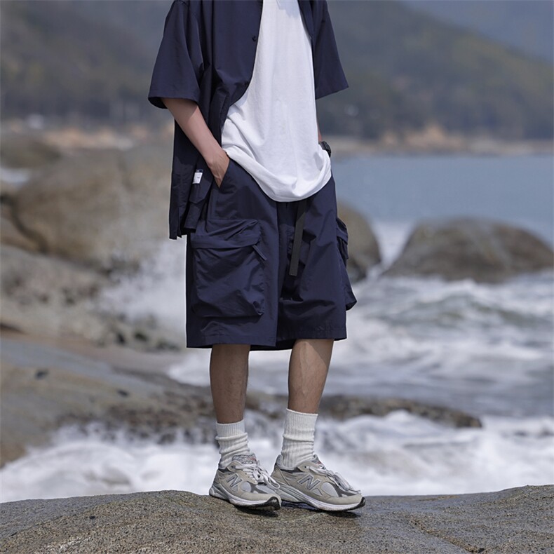 2025夏季CITYBOY日系宽松短裤可与2304Y短衬衫作为一套卖,男装牛仔裤,星座112A
