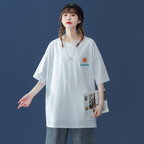 中性风2021夏季新款百搭宽松短袖T恤男女潮流半袖体恤衫T2151P28，男装T恤，电商B220