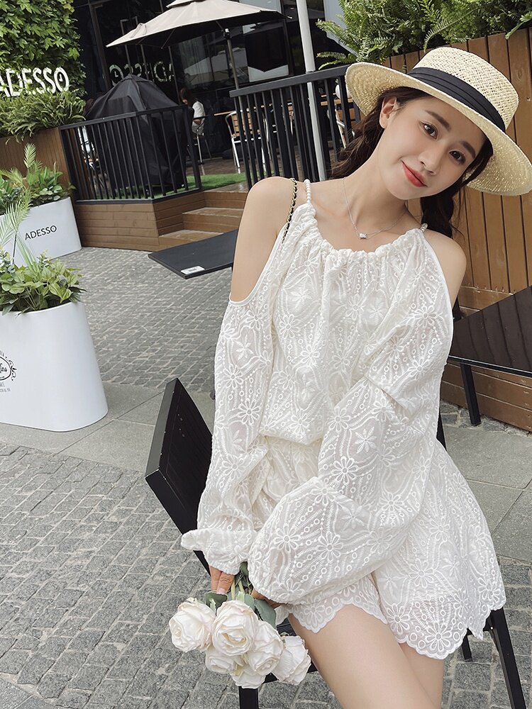 现货210-8801-P140-K208夏季新款~别致珍珠领蕾丝套装2025年秋季,女装套装/套裙,浙宝210（原浙宝191）