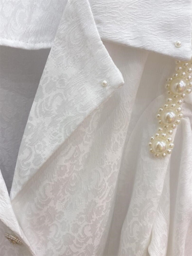 现货印花缎料翻领重工钉珠衬衣四色齐，其它，CHERRY·印