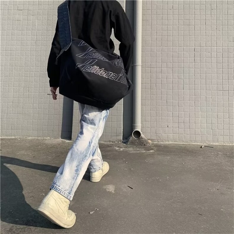 vibe风水洗渐变直筒百搭牛仔裤设计感hiphop潮牌长裤男NX211-p45,男装牛仔裤,星座1008
