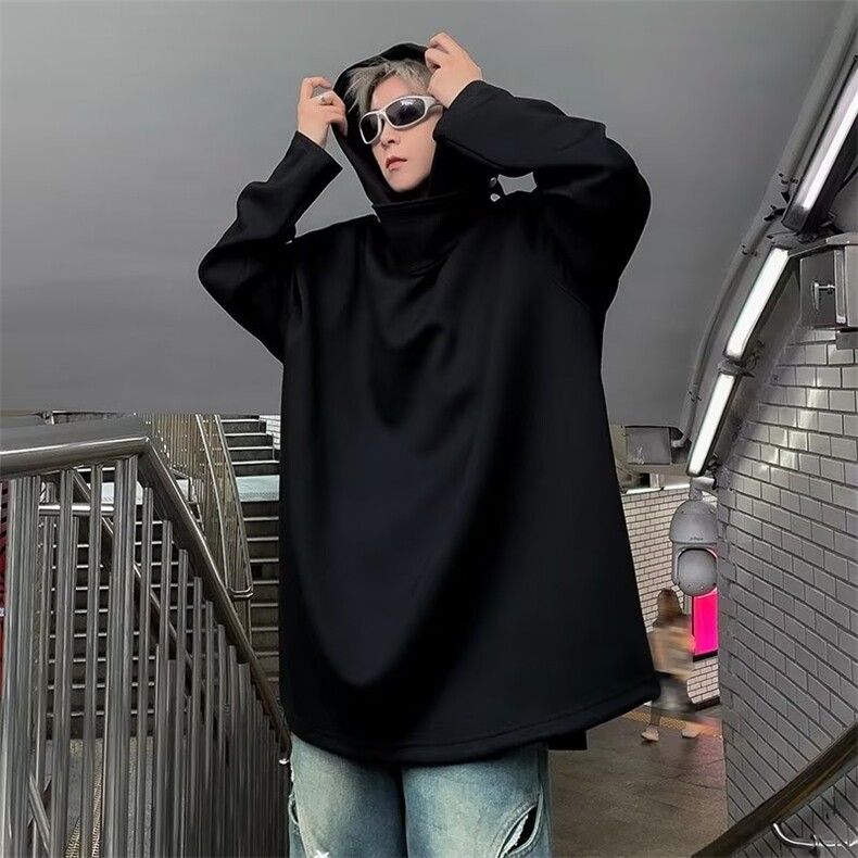 美式加绒卫衣男连帽秋冬季潮美式情侣运动宽松休闲外套RG109-p46,男装卫衣,星座1008
