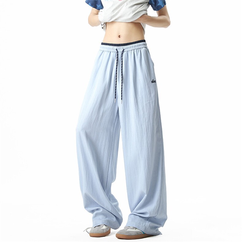 宽松直筒透气裤拼接款凉爽防晒冰丝裤06XZ211-1-K2539-P55控78,男装防晒衣,星座211-1