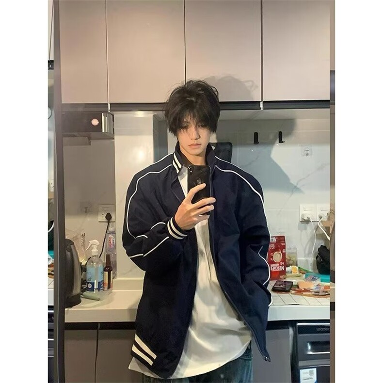 现货春秋季夹克外套新款夹克中性休闲外套男女休闲百搭运动外套,男装夹克,四季星座505