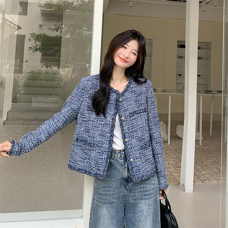 轻奢名媛小香风短款外套女春秋2025新款小个子甜美巨好看流行上衣,女装短外套,2C285