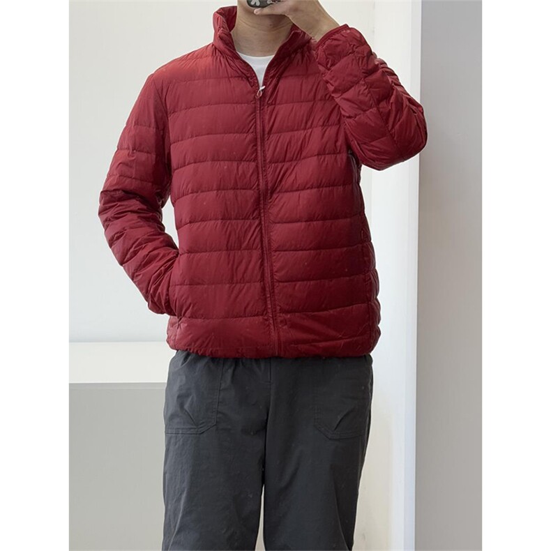 高品户外立领男女轻量化排骨羽绒服宽松休闲保暖外套A1149-P88,男装羽绒服,星座1505