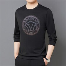卫衣男潮流百搭长袖男装时尚潮圆领内搭男生春季休闲舒适衣服男士，男装卫衣，电商B212（原钱塘6029）