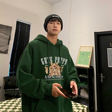 美式复古秋季新款重磅卫衣男ins套头连帽潮牌外套-A1213TP50控78，女装短外套，电商B241