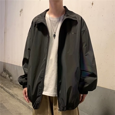 春秋季潮流休闲宽松上衣外套日系ins炫彩反光夹克男W3640-P52，男装夹克，星座512-2