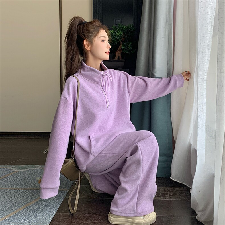 2025秋季新款紫色运动套装2C053/款号766/P150/K228,女装套装/套裙,2C053