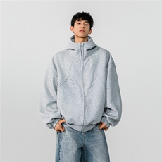 XZ809A/XS07/特P75/控118/加绒特P85/控128重磅连帽开衫卫衣，男装卫衣，星座809A(原222-1)