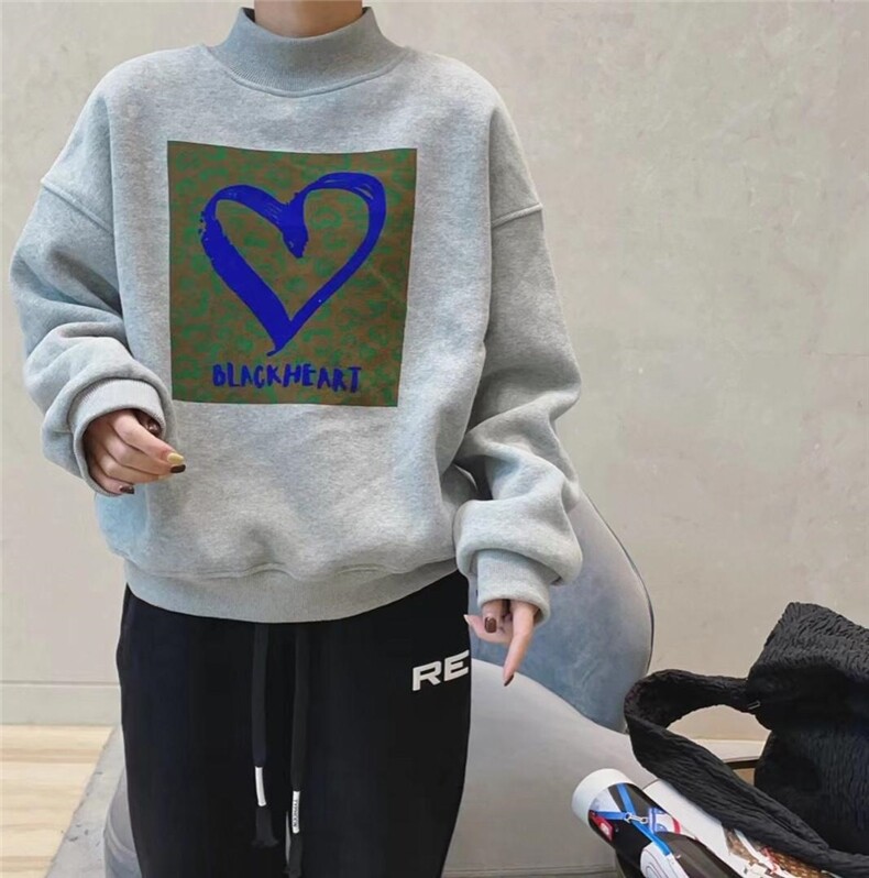 韩版爱心卫衣，女装卫衣/绒衫，简单小珍