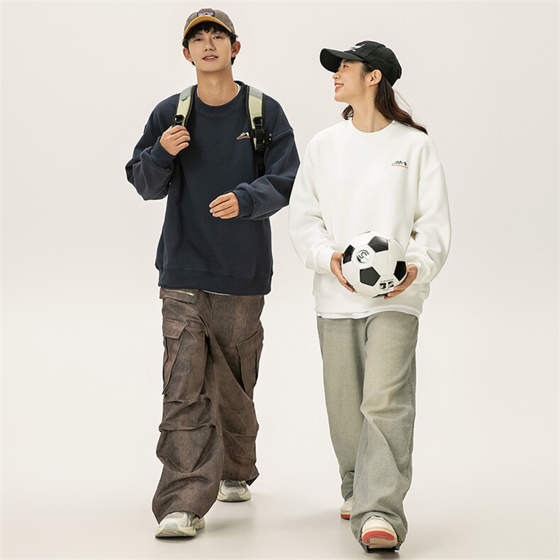 2025秋季新款男装日系潮牌宽松卫衣休闲外套WY618-F69,女装短外套,电商A101（原外27）