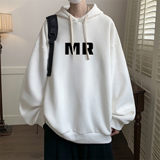 连帽卫衣男大码运动服帽衫外套WY2253-P35加绒款-P40，男装卫衣，电商A040