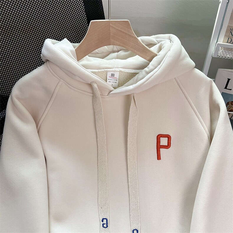 EE134-P75华棉复合羊驼绒加绒加厚420克卫衣秋冬潮保暖上衣大码,男装卫衣,星座911-3