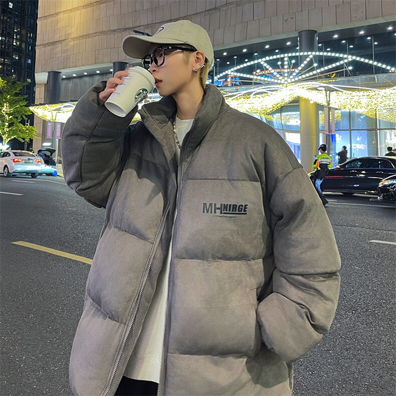 麂皮绒印花棉衣外套男冬季加厚羽绒棉服青少年保暖棉袄MY323-P115,男装棉衣,四季星座505