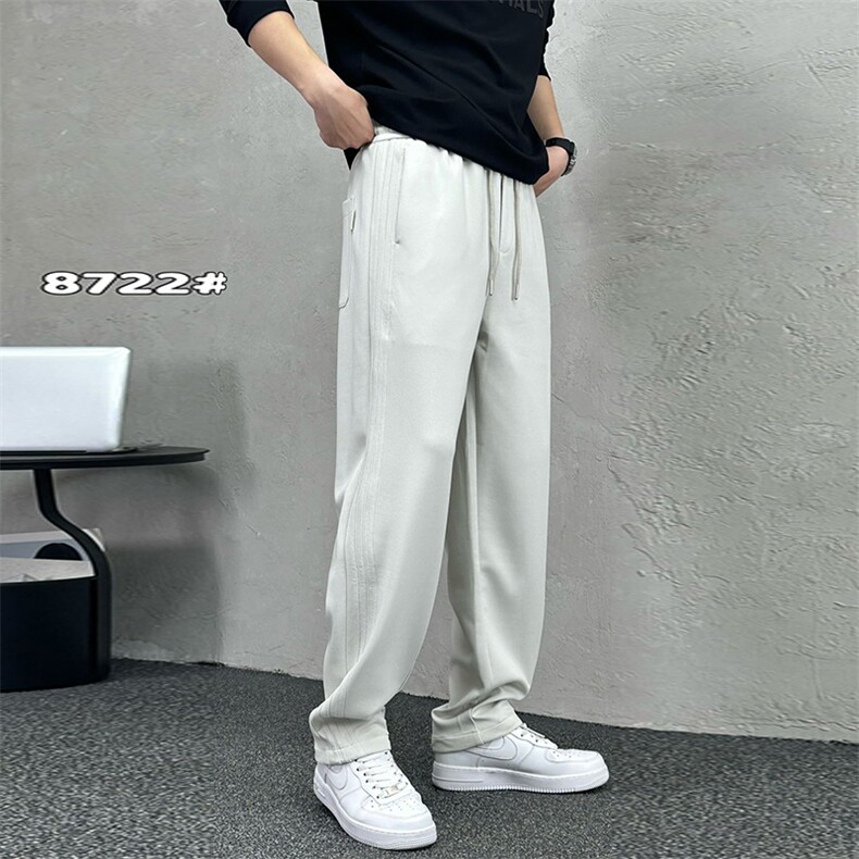 松紧抽绳男宽松休闲裤百搭运动裤卫裤A329-K8722-P60,男装休闲裤,电商A329
