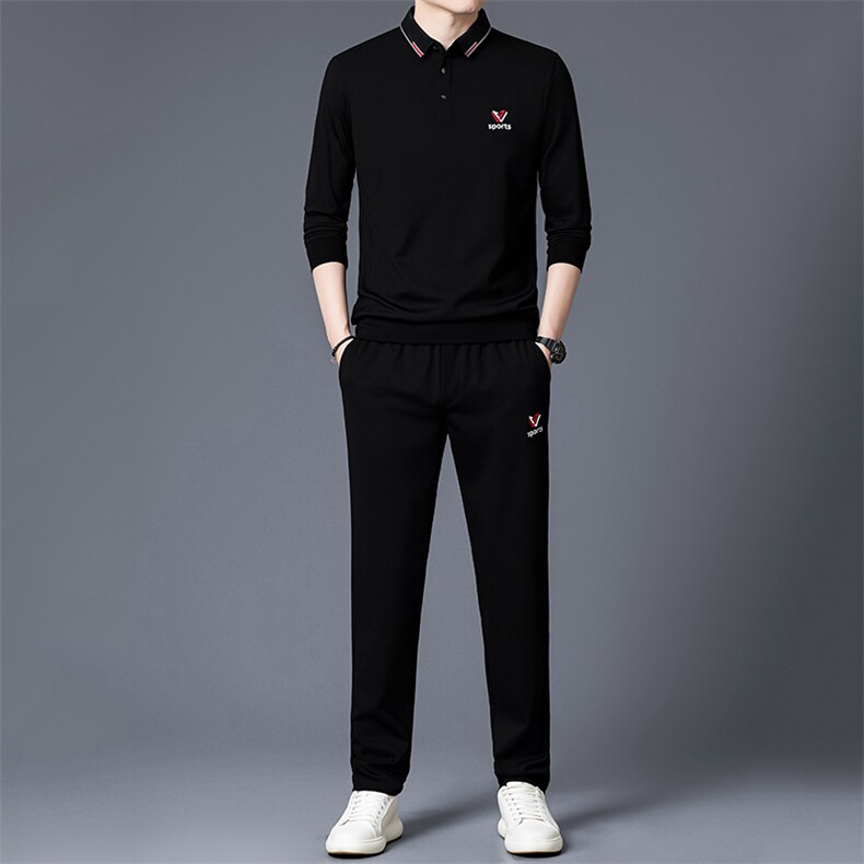 HP2025秋冬款男士运动休闲套装衬衫领大货一件,男装衬衫,电商B360A（原721A）