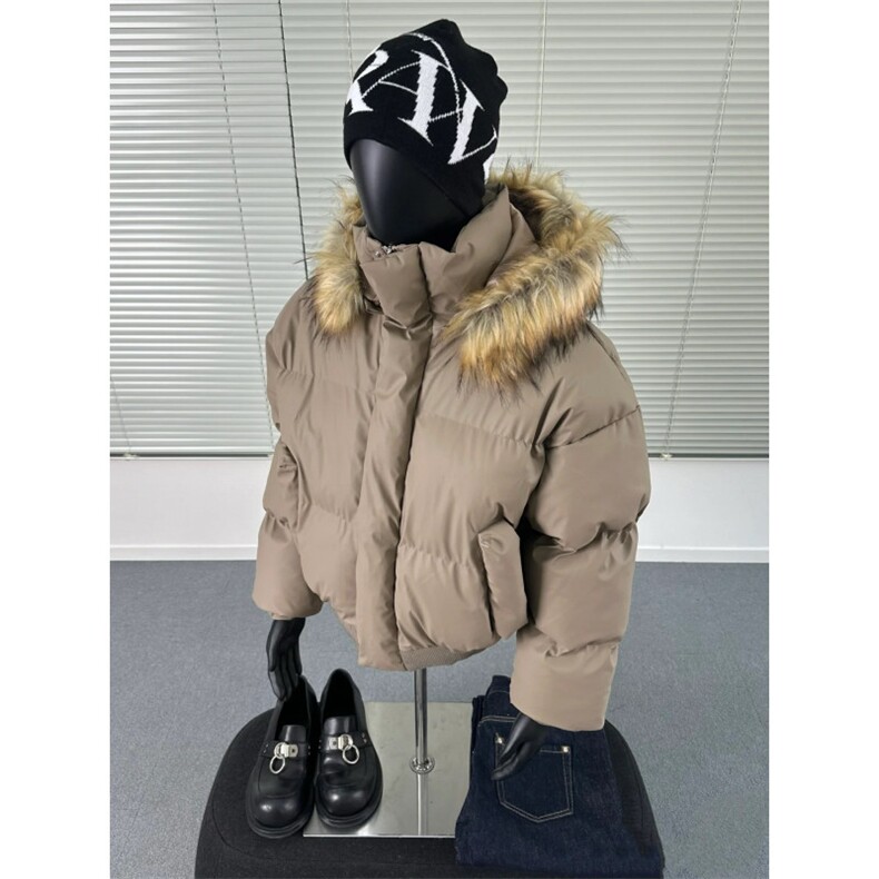 【有货】DMY63-P138可拆卸帽子毛领PU皮棉服男冬季短款连帽外套,男装棉衣,星座603-2