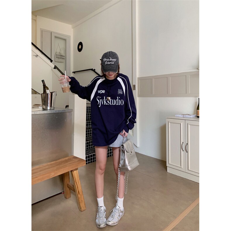 Q0106-P45男女情侣装卫衣早秋2024宽松印花外套韩版上衣,女装短外套,星座617A-2
