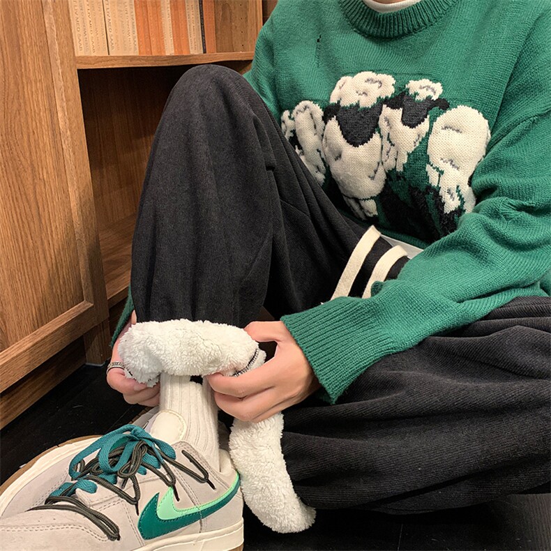 特价P23！！！雪尼尔羊羔绒加厚加绒卫裤欧棉绒大码运动裤男K945,男装休闲裤,电商D206-1