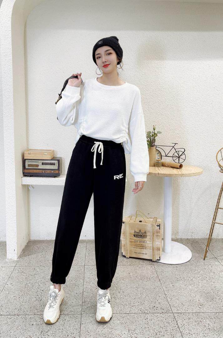 超柔亲肤加厚休闲卫裤M一XL，女装休闲裤，简 影