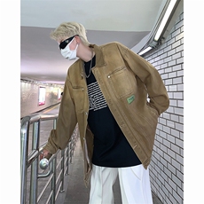 港风文艺牛仔夹克男春秋宽松潮流长袖外套，男装夹克，星座716-2