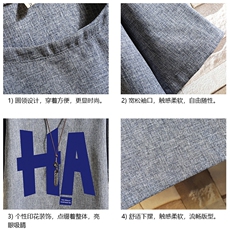 ZT71258-P35风复古亚短袖男t恤男半袖砖墙控48，男装T恤，电商A040A