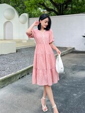 波点连衣裙，女装连衣裙，天使公主