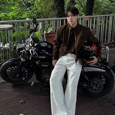 复古设计感立领夹克外套男短款秋季2026新款潮牌美式休闲痞帅上衣，男装夹克，星座506A