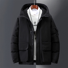 现货21冬季装新款宽松休闲连帽羽绒服白鸭绒潮流1202-1-057-p85，男装羽绒服，星座1602（原101B）