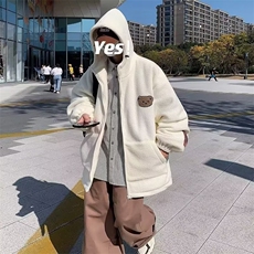 新款棉服冬季2025新款仿羊羔毛外套保暖夹克上衣男女外套MY888，男装夹克，星座516A