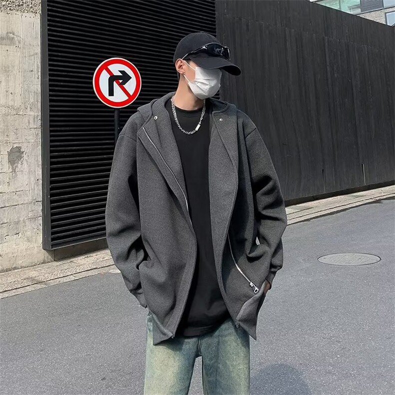秋冬毛呢大衣男韩版修身风衣呢子加绒加厚外套JK0114-P58,男装风衣,星座308B-2
