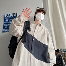 长袖衬衫男港风日系韩版潮流帅气衬衣NCS05P38，男装衬衫，星座1116-2