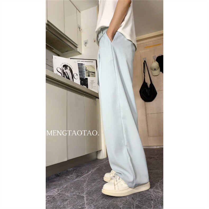 现货（量大价优)~春夏季冰丝垂感显瘦西装休闲长裤K06009P45,男装西裤,星座1004（原星座815-3）