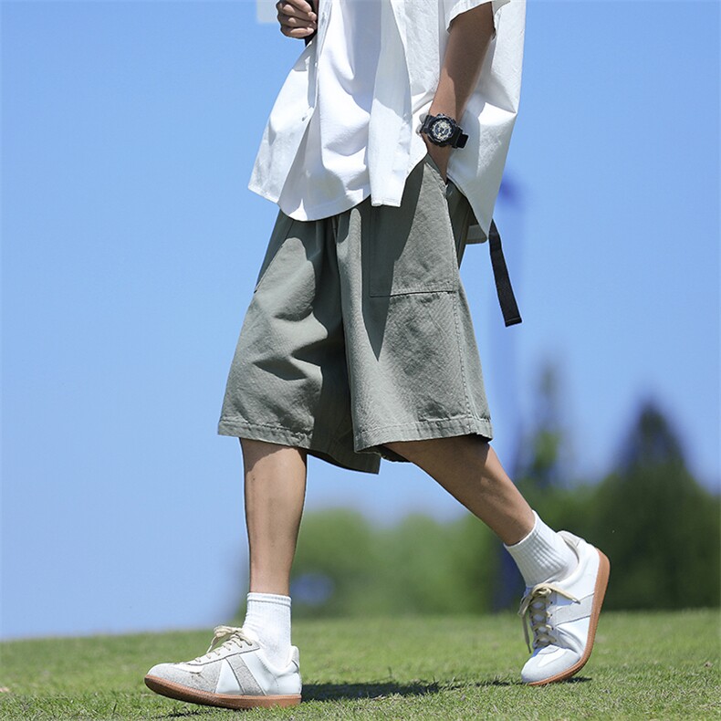 2024夏季新款港风美式vibe潮牌纯棉阔腿工装休闲裤短裤DK830-P33，男装牛仔裤，星座313A(原308A-2)