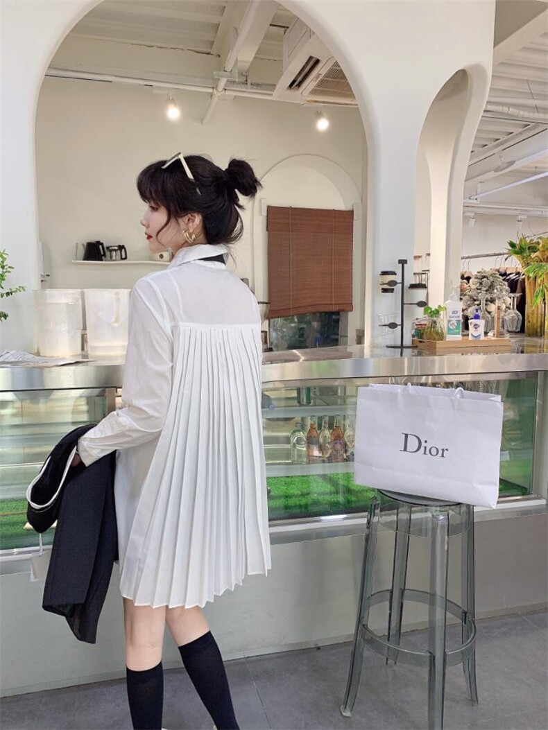 设计师款衬衣连衣裙，女装连衣裙，秀薇拉